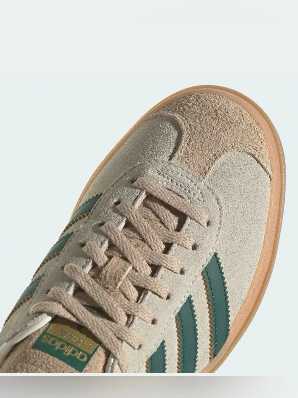 NWT adidas Gazelle Bold ID7056 Cream White Collegiate Green Women’s 9.5